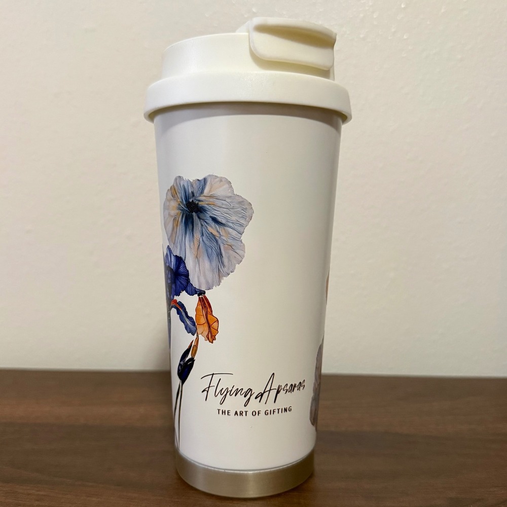 Flying Apsaras Energy Tumbler 18oz Floral Stainless Steel Insulated Cup FA-778